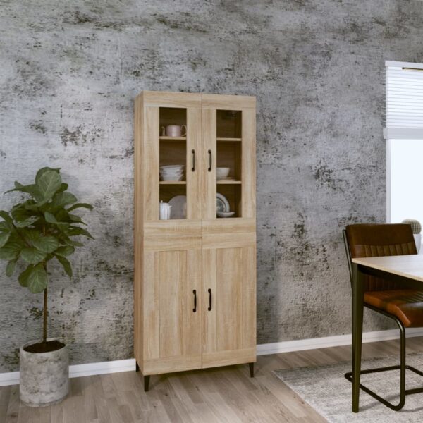 vidaXL Highboard sonoma eik 69