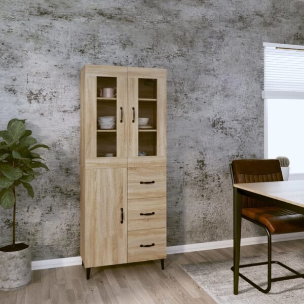 vidaXL Highboard sonoma eik 69