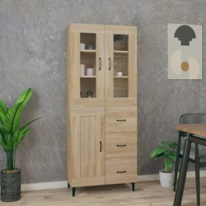 vidaXL Highboard sonoma eik 69