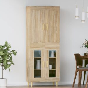 vidaXL Highboard sonoma eik 69