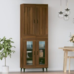 vidaXL Highboard brun eik 69