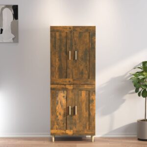 vidaXL Highboard røkt eik 69