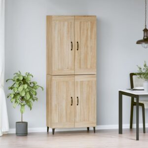 vidaXL Highboard sonoma eik 69