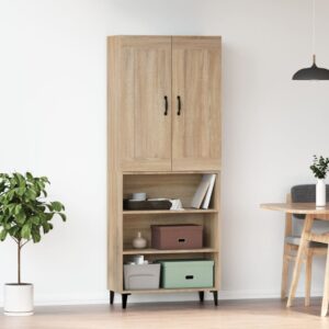 vidaXL Highboard sonoma eik konstruert tre