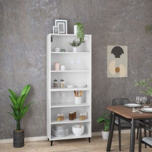 vidaXL Highboard hvit konstruert tre