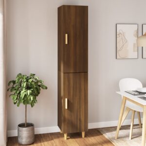 vidaXL Highboard brun eik 34