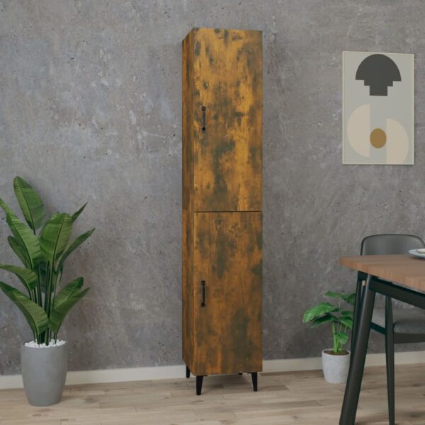 vidaXL Highboard røkt eik 34