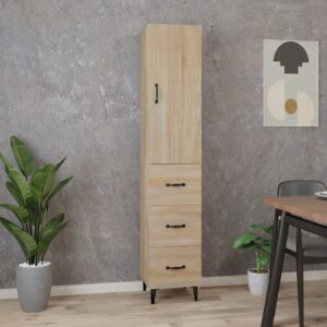 vidaXL Highboard sonoma eik 34