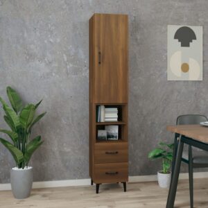 vidaXL Highboard brun eik 34