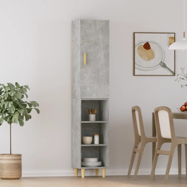 vidaXL Highboard betonggrå 34