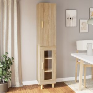 vidaXL Highboard sonoma eik 34