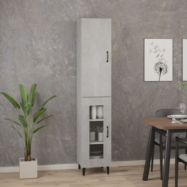 vidaXL Highboard betonggrå 34