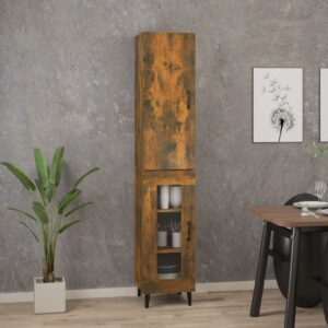 vidaXL Highboard røkt eik 34