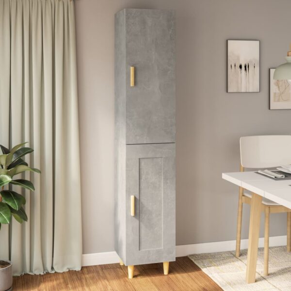 vidaXL Highboard betonggrå 34