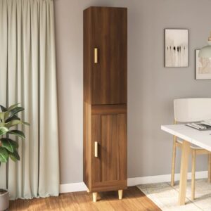 vidaXL Highboard brun eik 34