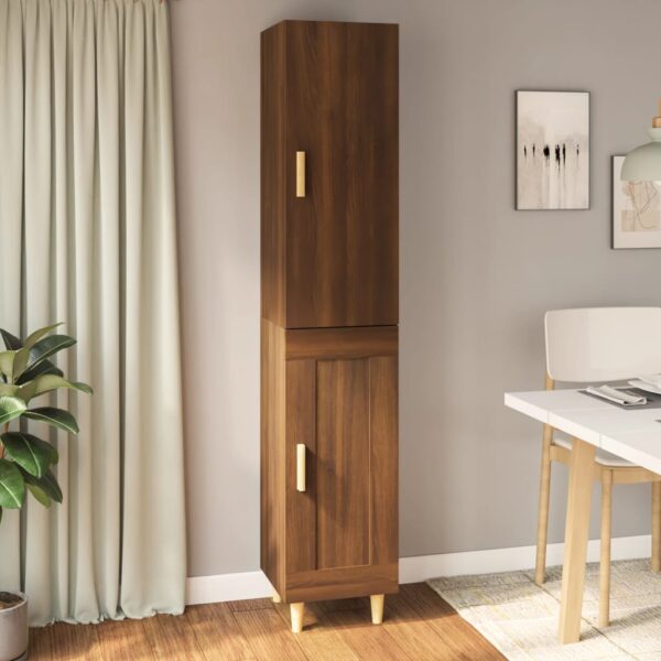 vidaXL Highboard brun eik 34