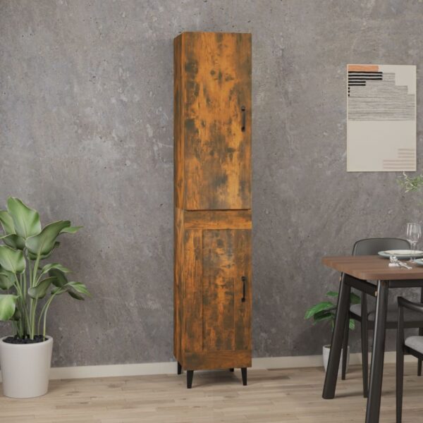 vidaXL Highboard røkt eik 34