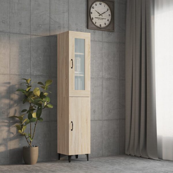 vidaXL Highboard sonoma eik 34