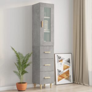 vidaXL Highboard betonggrå 34