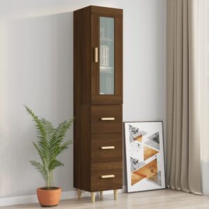 vidaXL Highboard brun eik 34