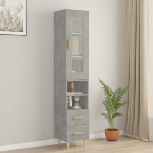 vidaXL Highboard betonggrå 34