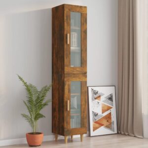 vidaXL Highboard røkt eik 34