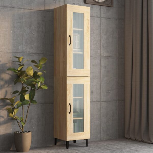 vidaXL Highboard sonoma eik 34