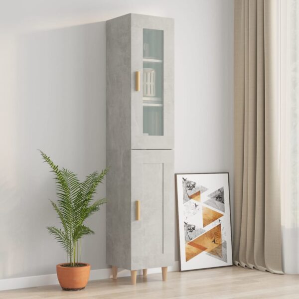 vidaXL Highboard betonggrå 34