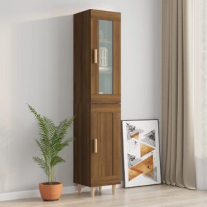 vidaXL Highboard brun eik 34