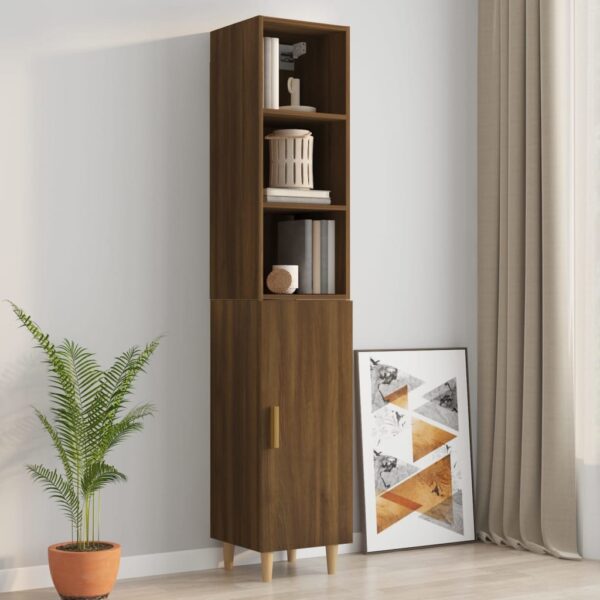 vidaXL Highboard brun eik 34