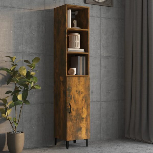 vidaXL Highboard røkt eik 34