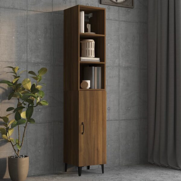 vidaXL Highboard brun eik 34