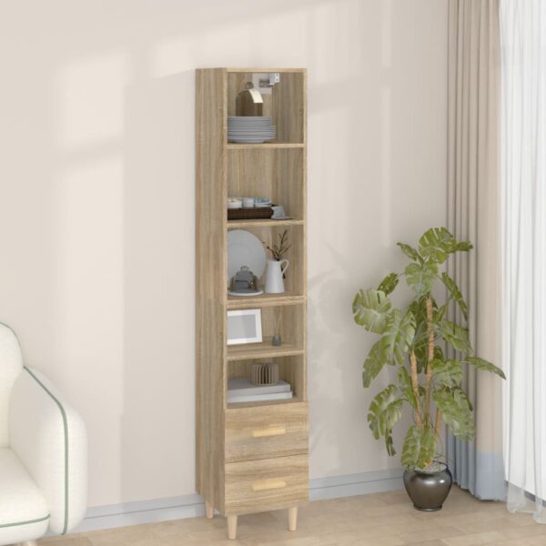 vidaXL Highboard sonoma eik 34