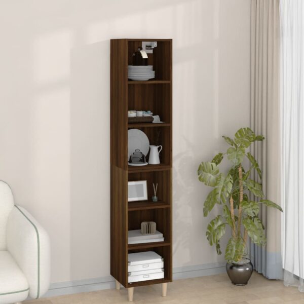 vidaXL Highboard brun eik 34