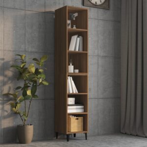 vidaXL Highboard brun eik 34