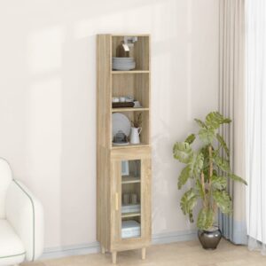 vidaXL Highboard sonoma eik 34