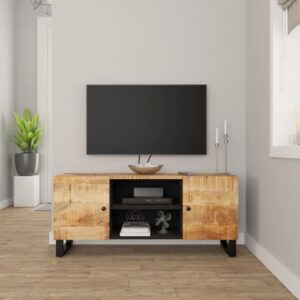 vidaXL TV-benk 105x33x46 cm heltre mango