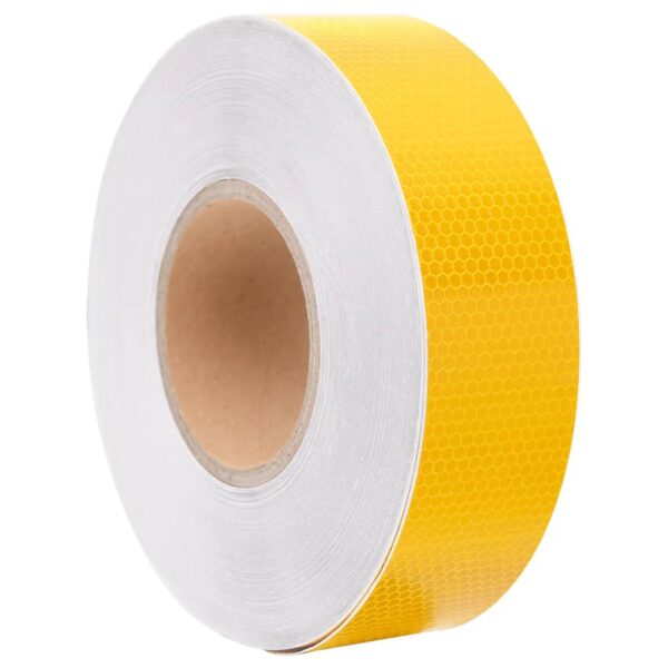 vidaXL Reflekterende tape gul 5 cm x 50 m PVC