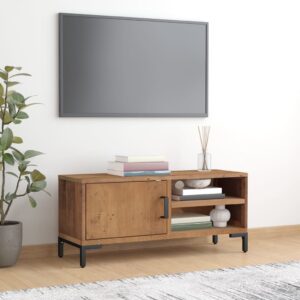 vidaXL TV-benk brun 90x30x40 cm heltre furu