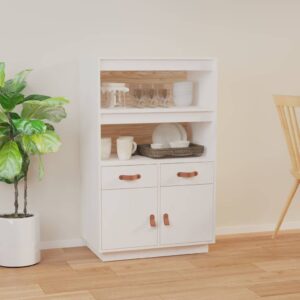 vidaXL Highboard hvit 67x40x108