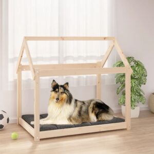 vidaXL Hundeseng 101x70x90 cm heltre furu