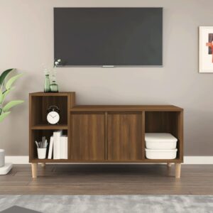 vidaXL TV-benk sonoma eik 100x35x55 cm konstruert tre