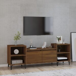 vidaXL TV-benk brun eik 160x35x55 cm konstruert tre