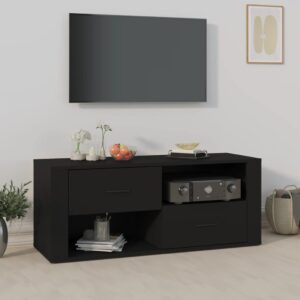 vidaXL TV-benk svart 100x35x40 cm konstruert tre