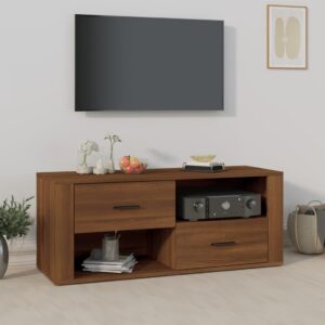 vidaXL TV-benk sonoma eik 100x35x40 cm konstruert tre