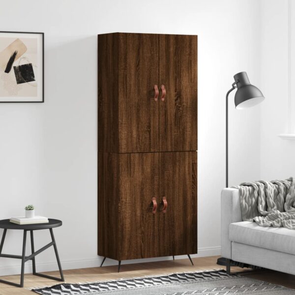 vidaXL Highboard brun eik 69