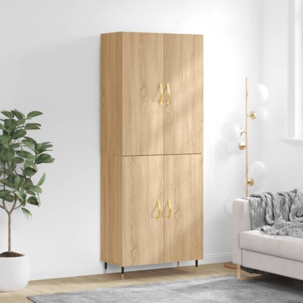 vidaXL Highboard sonoma eik 69