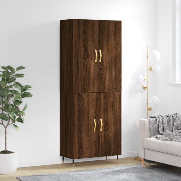 vidaXL Highboard brun eik 69