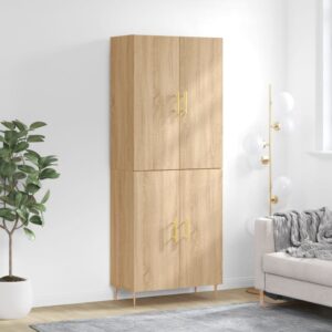 vidaXL Highboard sonoma eik 69