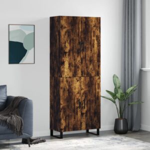 vidaXL Highboard røkt eik 69